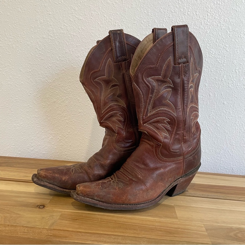 Justin Ladies Saddle Torino Western Boots Size 7 B